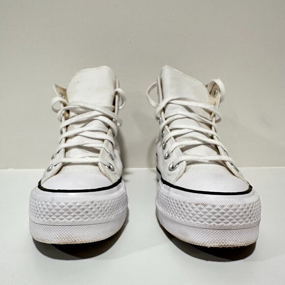 Converse Chuck Taylor All Star Platform High Top White Size 7 - Picture 3 of 9